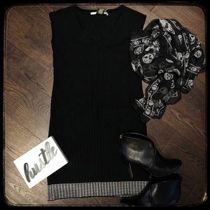 Max Studio Black Sweater Dress sz M